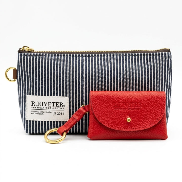 Lucy Regular + Mini Ida Bundle | Denim and Red Leather USA 250 Bundle