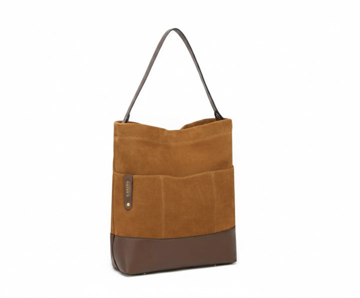 Doyle | Mustard Suede + Saddle Brown