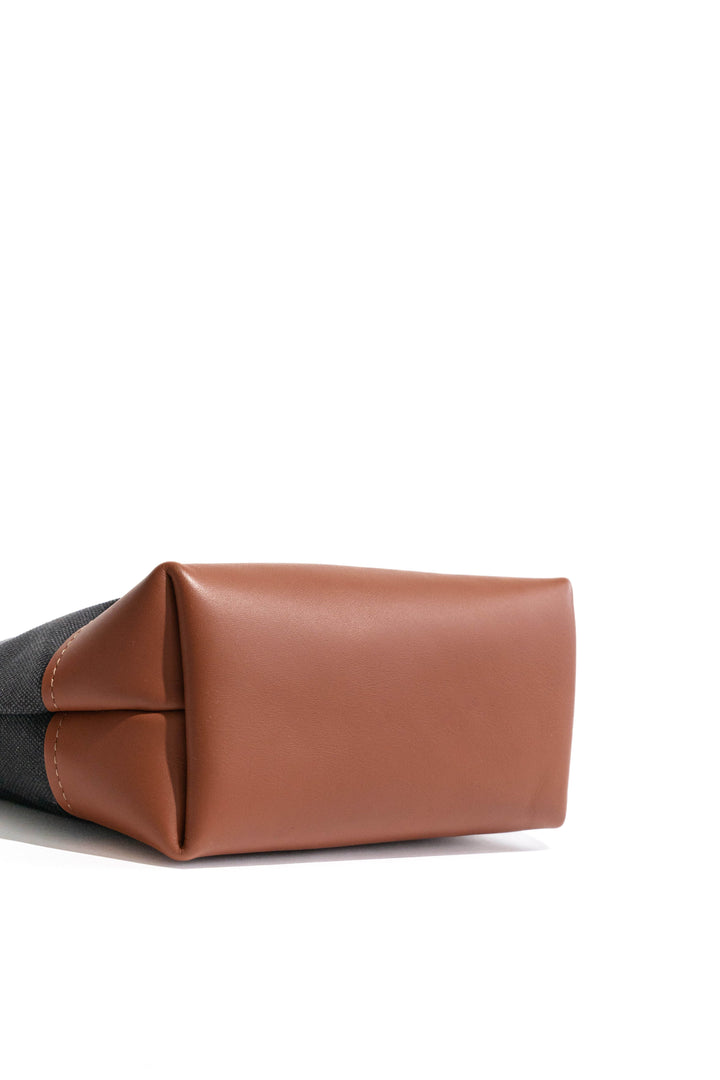 Betsy | Signature Black Canvas + Tan Leather