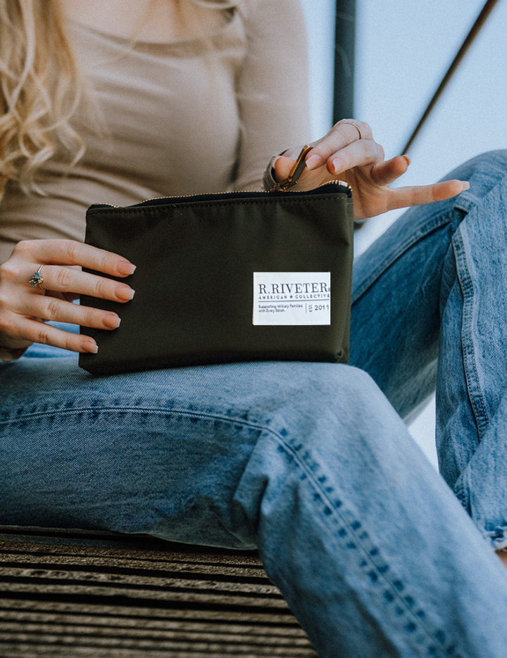 Lucy Zipper Pouch | Fatigue Nylon