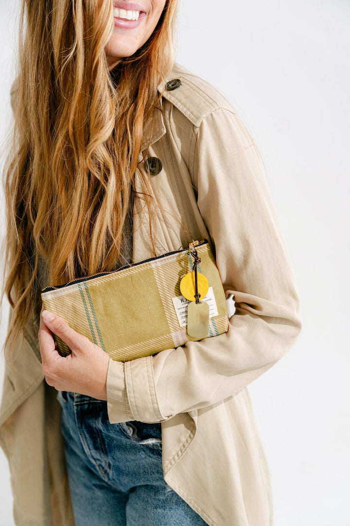 Lucy | Golden Plaid Printed Canvas