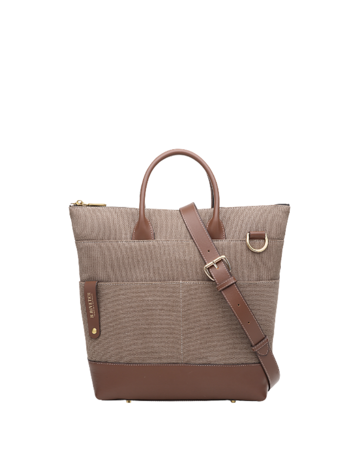 Otto Tote | Chocolate Washed Canvas + Brown Leather