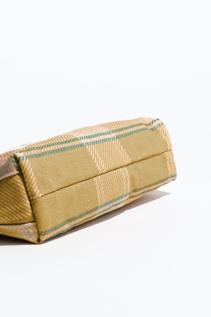 Hopper | Golden Plaid Printed Canvas