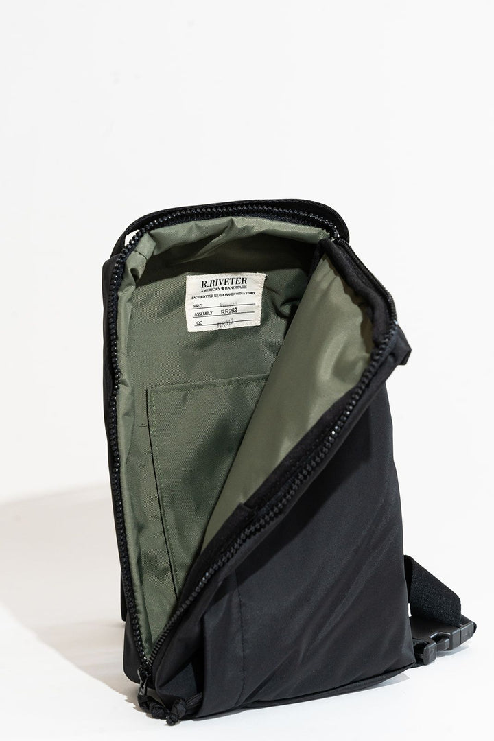 Mae | Black Nylon + Black Webbing