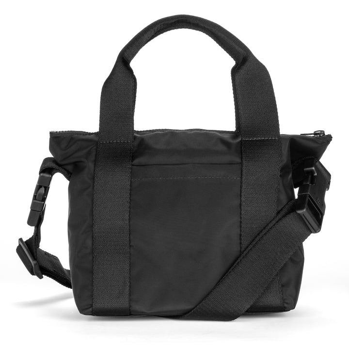 Mattie | Black Nylon Satchel