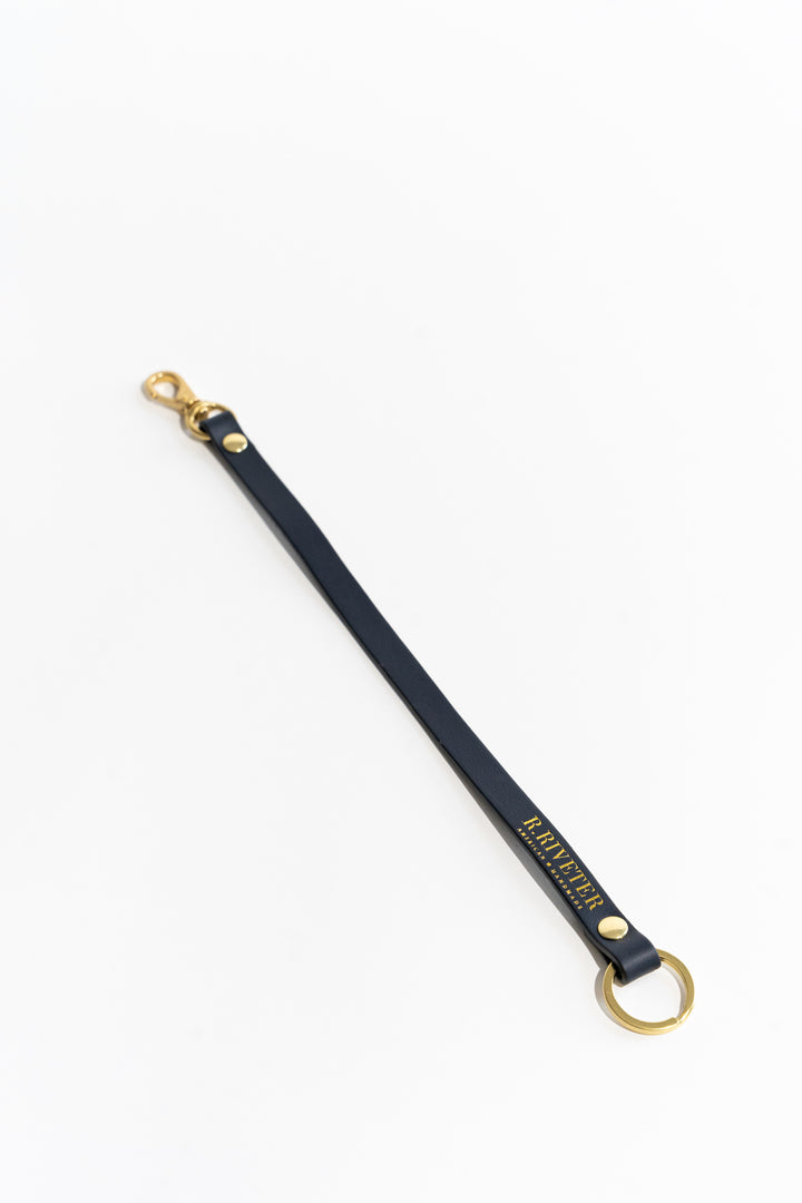 1943 Key Leash | Navy Leather