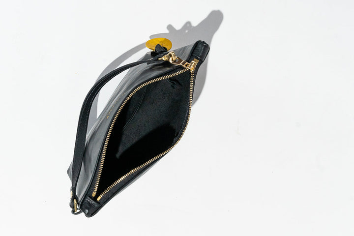 Naomi Zipper Clutch | Cherry Leather