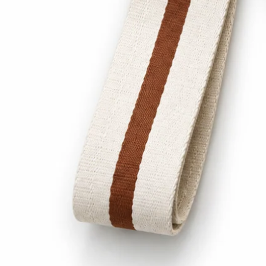 Augusta Strap| Neutral Brown Stripe