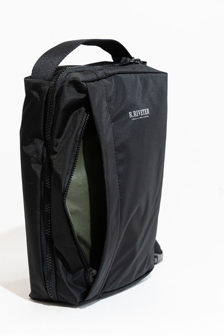 Mae | Black Nylon + Black Webbing