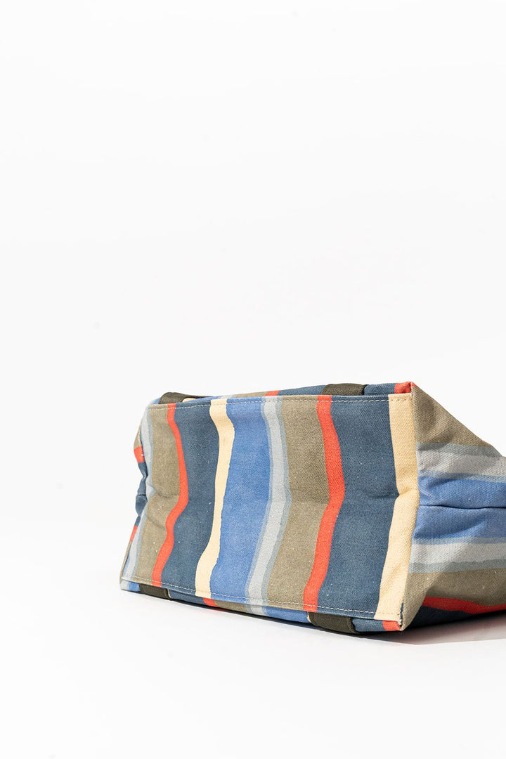 Margot | Primary Stripe Printed Canvas