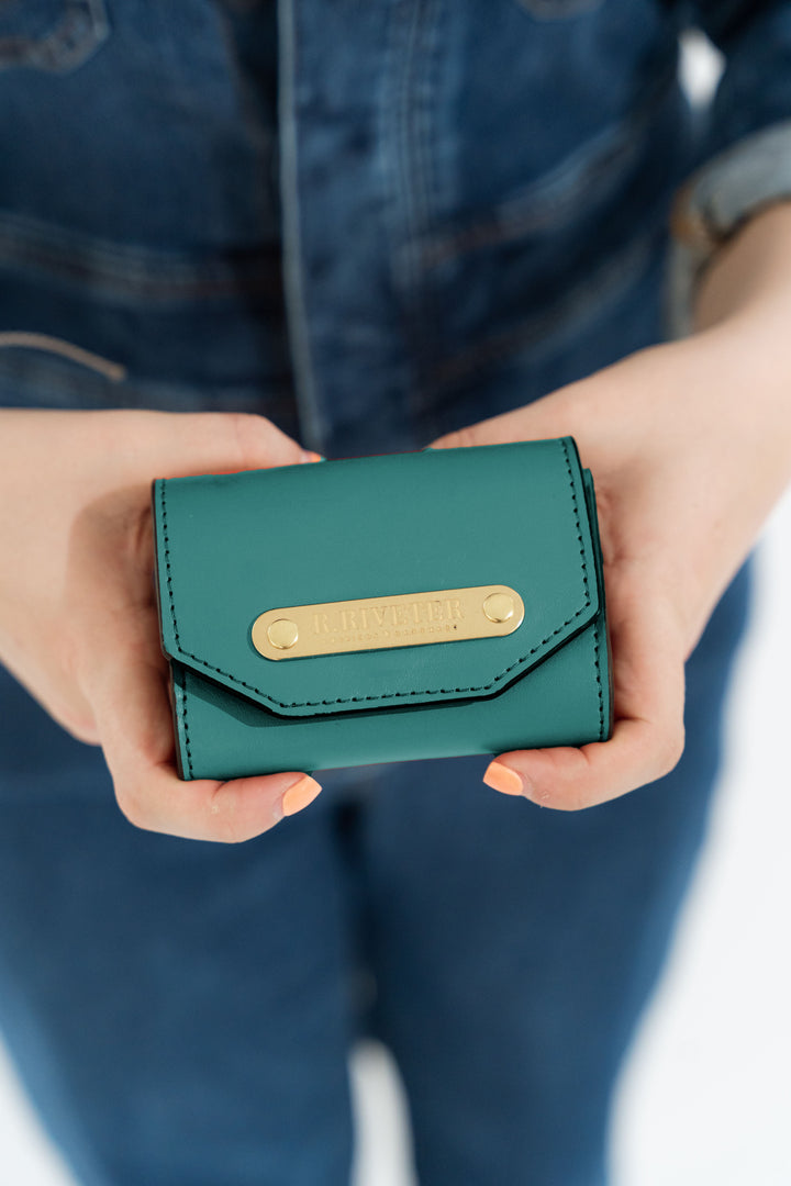 1973 Mini Wallet | Hunter Green Leather