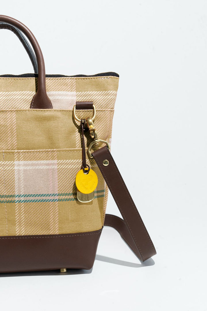 Otto | Golden Plaid Printed Canvas w/ Fatigue Webbed Crossbody Strap