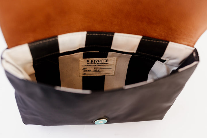 Patton | Black Nylon + Brown Leather