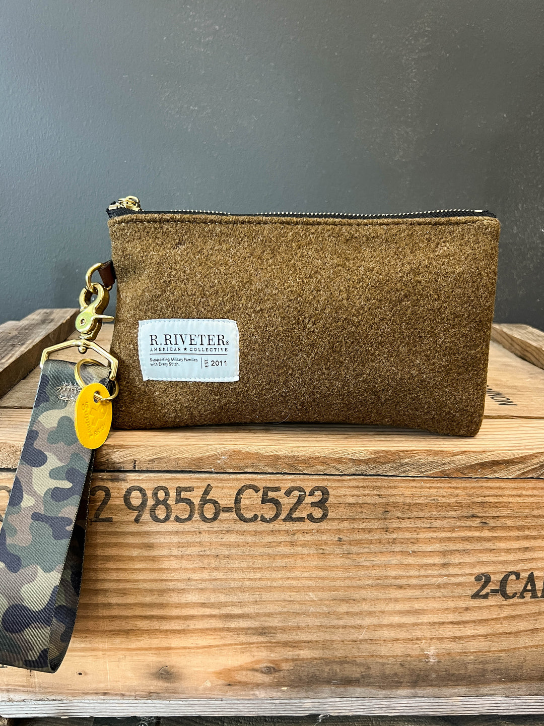 Lucy Wristlet | Limited Edition WWII U.S. Wool Blanket