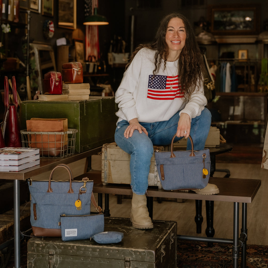 Dot | Hickory Stripe Denim