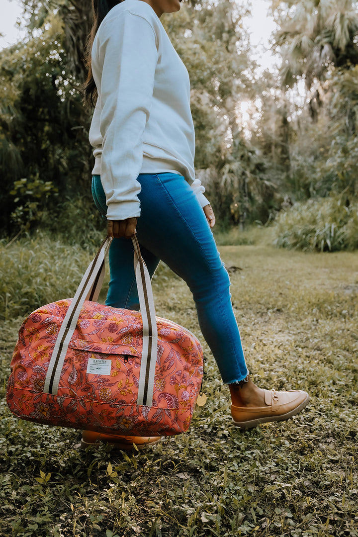 Dopp Kit | Rose Bandana Print Nylon – R. Riveter