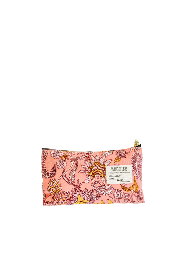 Lucy | Rose Bandana Printed Nylon Zipper Pouch