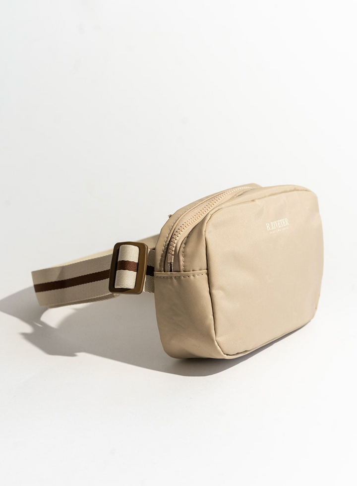 S&D Augusta | Khaki Nylon + Neutral Stripe Webbing