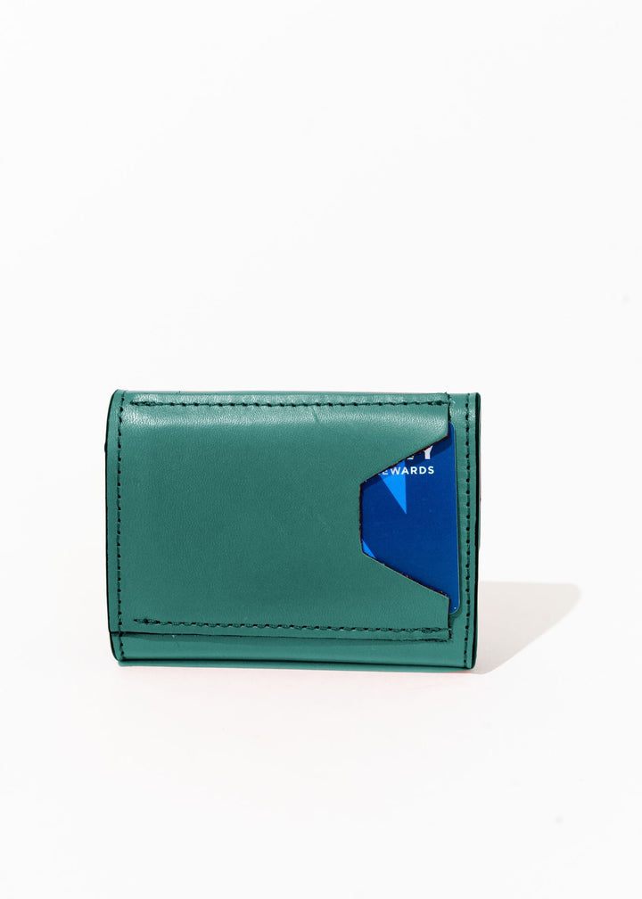 1973 Mini Wallet | Hunter Green Leather
