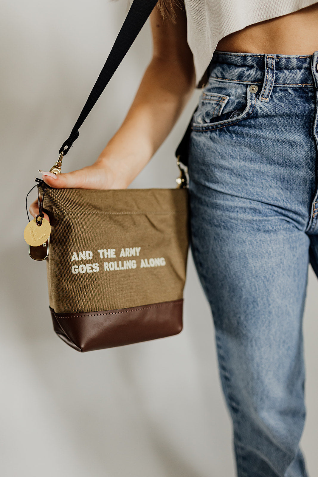 Betsy | R. Riveter + U.S. Army Small Bucket Bag