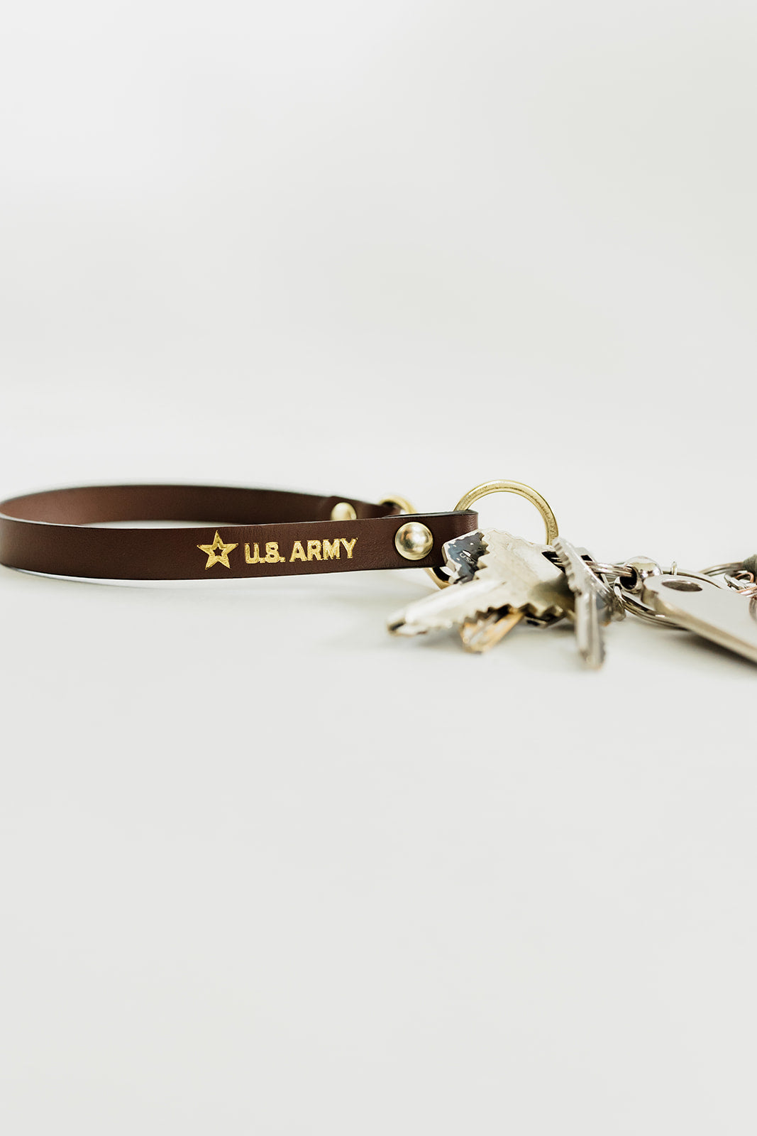1943 Key Leash | U.S. ARMY Brown Leather