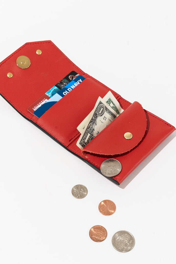 1973 Mini Wallet | Victory Red Leather