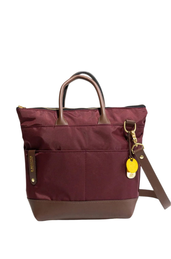 Otto | Wine Nylon + Brown Leather