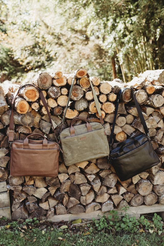 Normandy Men's Briefcase | Fatigue Washed Canvas