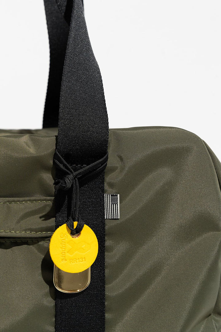 Nellie | Fatigue Nylon + Black Leather