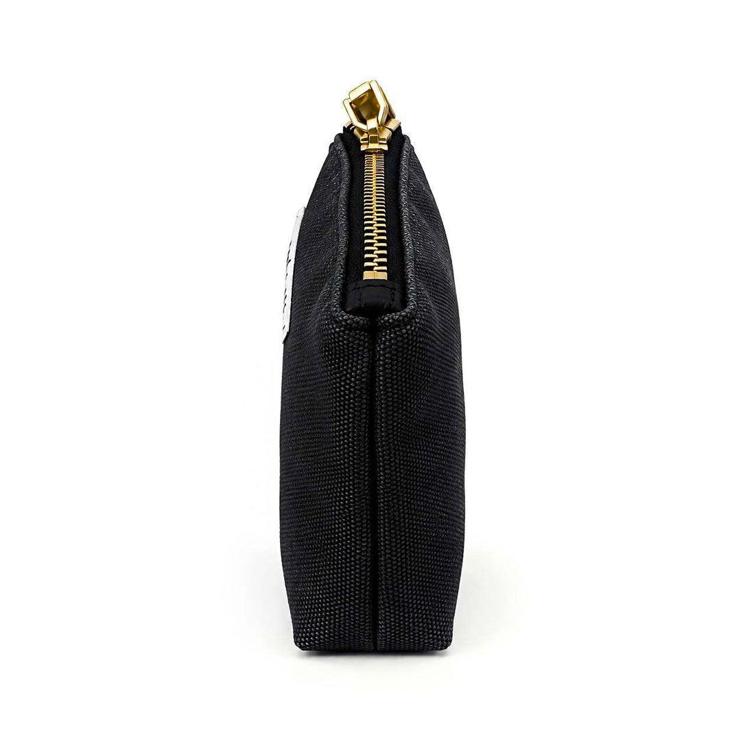 Lucy Mini Zipper Pouch | Black Washed Canvas