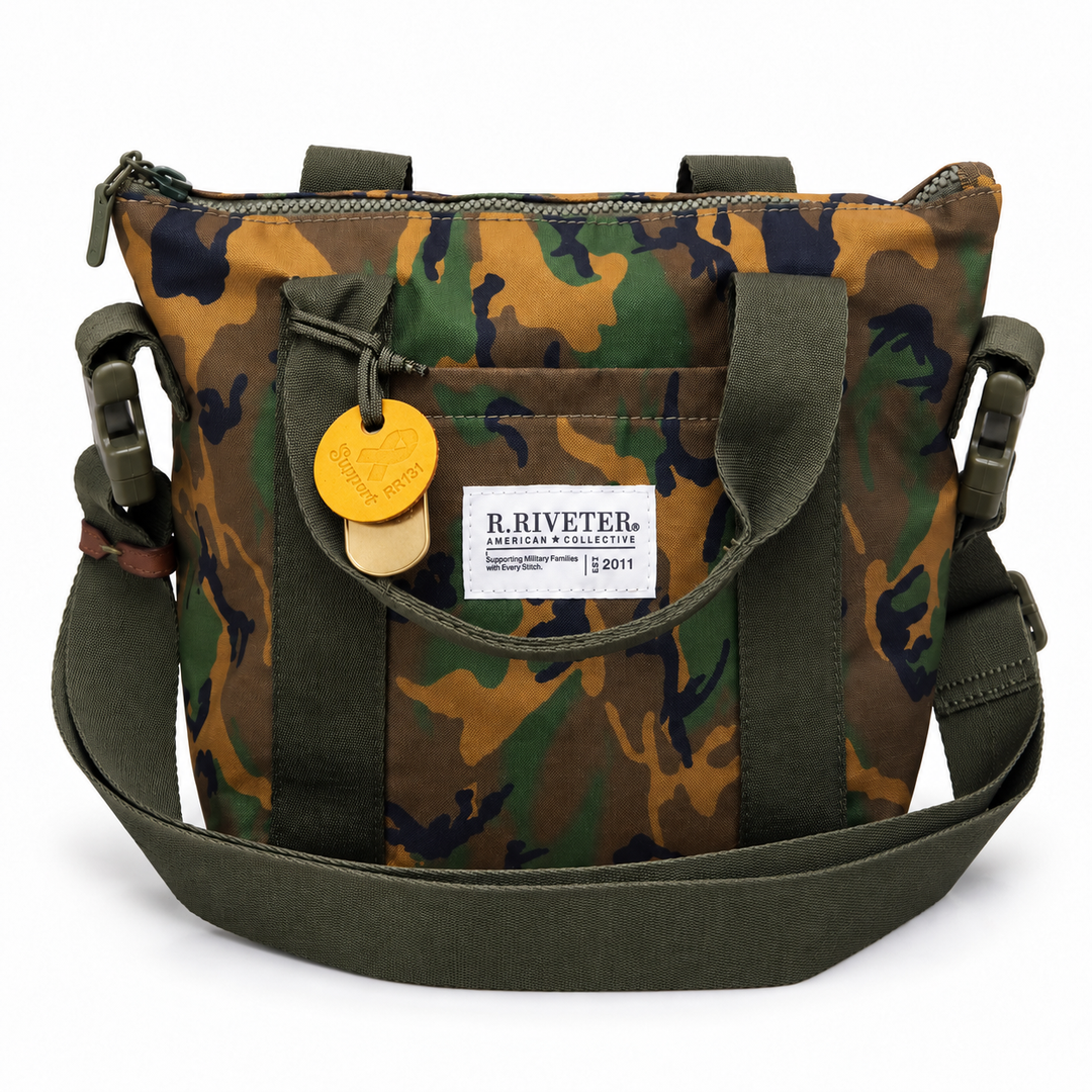Mattie Tote | Field Woodland Camo Rugged Nylon