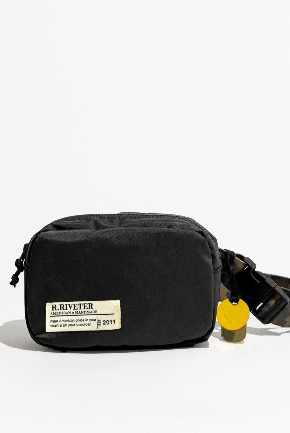 R.riveter Hero Augusta | Black Tactical Nylon + Camo Webbing