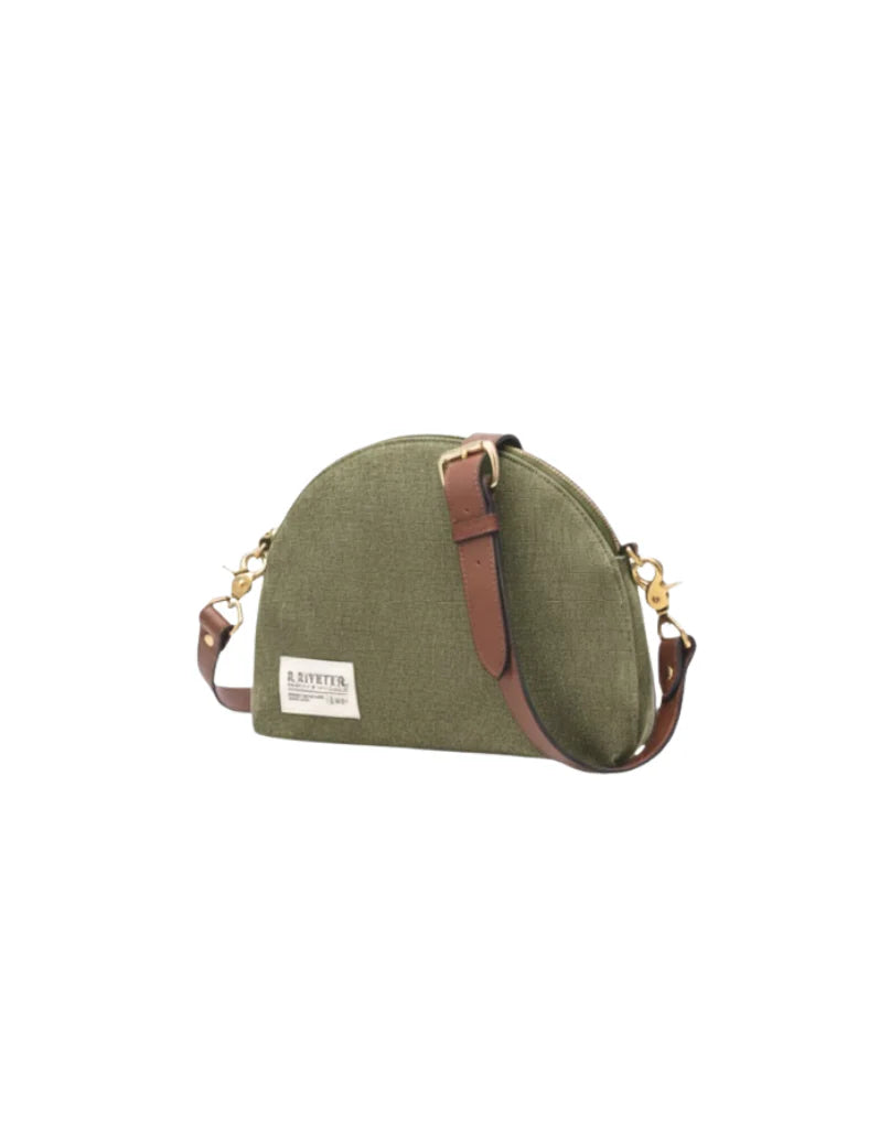Hopper Crossbody | Fatigue Washed Canvas + Brown