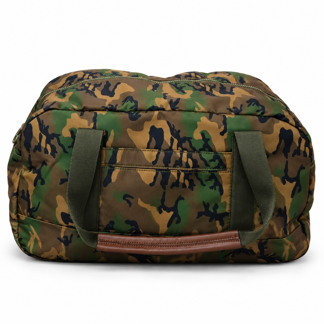 Nellie Duffle Bag| Field Woodland Camo Rugged Nylon