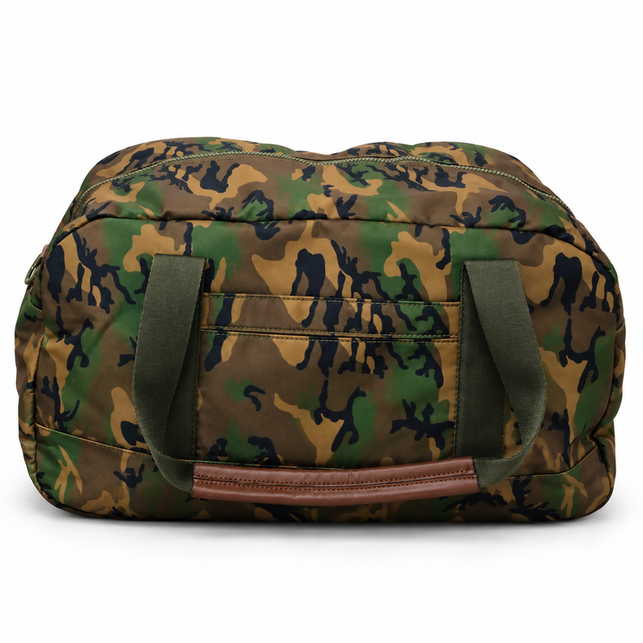 Nellie Duffle Bag| Field Woodland Camo Rugged Nylon