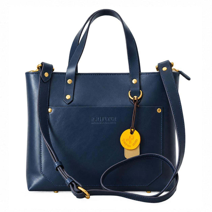 Marcy | Inkwell Blue Leather