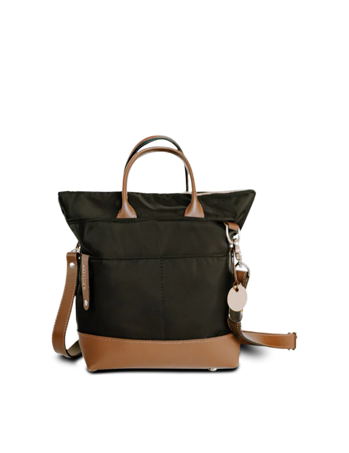Otto | Black Nylon + Brown Leather