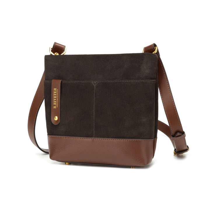 Betsy Bucket Bag | Coffee Suede + Brown