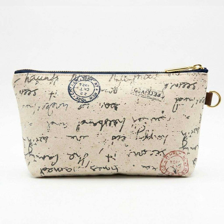 Lucy Zipper Pouch | Canvas Letters to Home Print