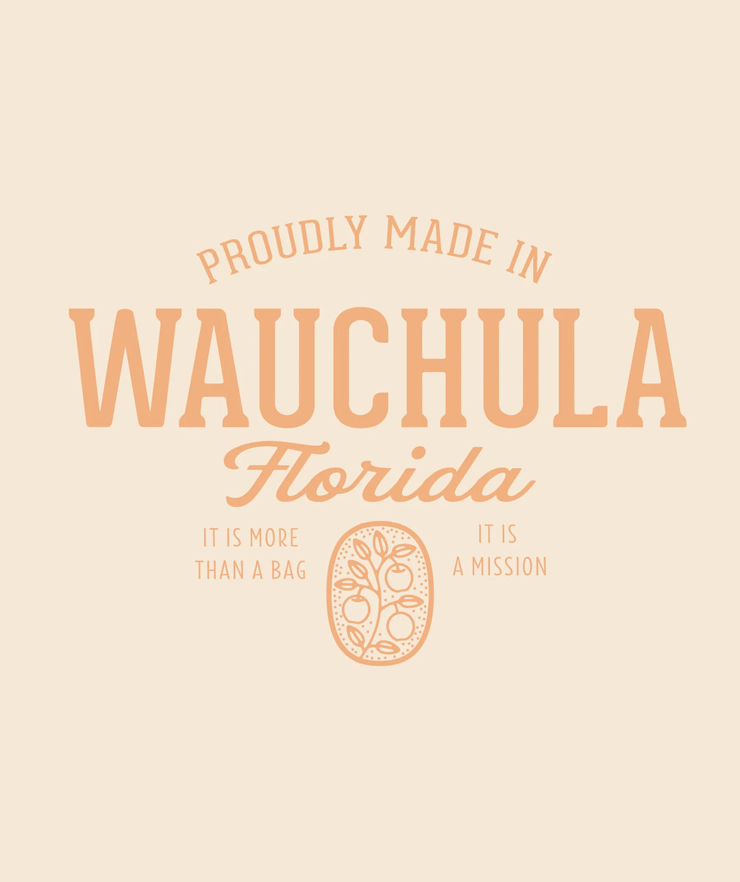 T Shirt | Made in Wauchula Apricot Large