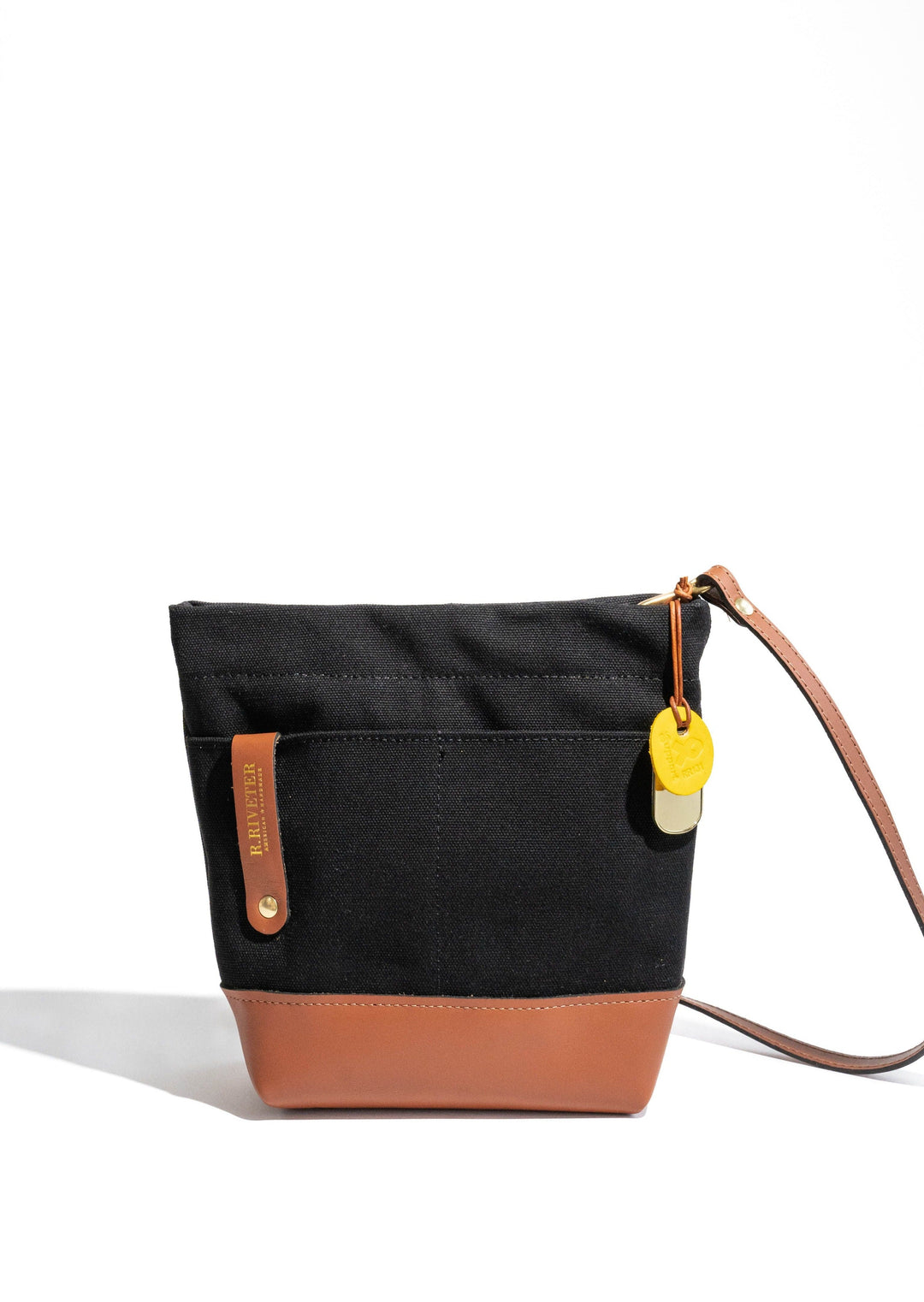 Betsy | Signature Black Canvas + Tan Leather