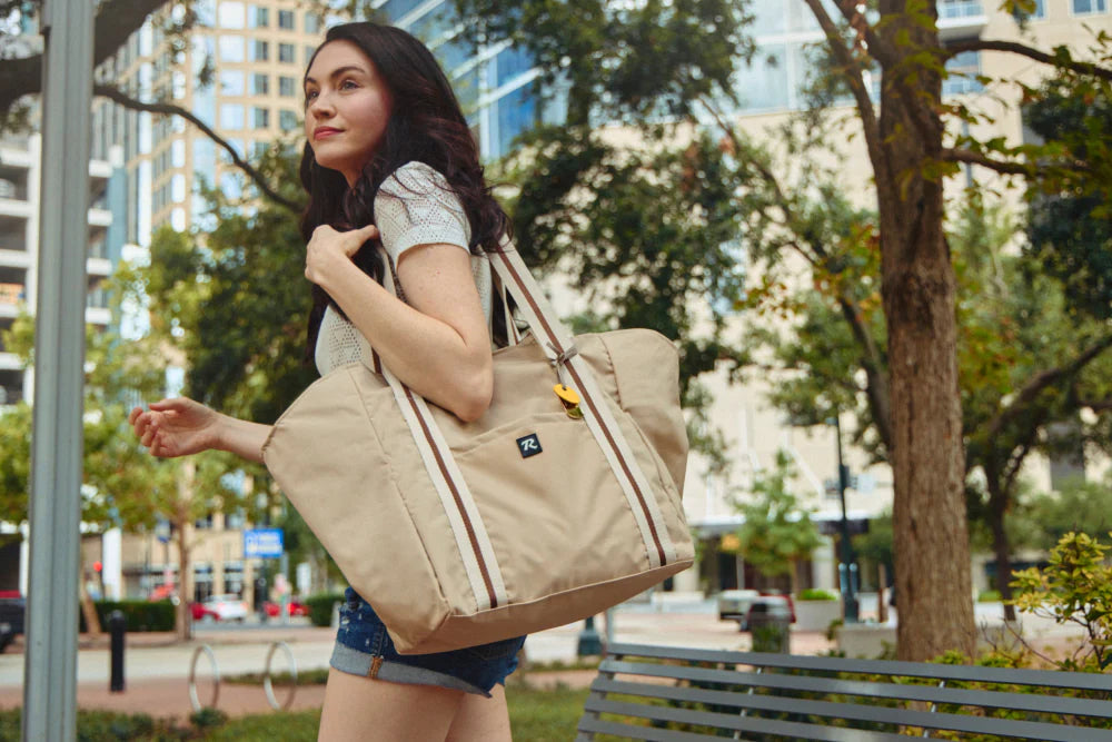 Margot Large Tote | Khaki Nylon – R. Riveter