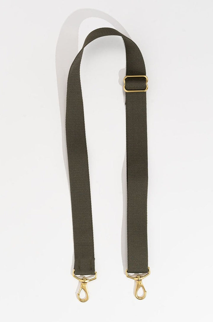 Otto | Golden Plaid Printed Canvas w/ Fatigue Webbed Crossbody Strap