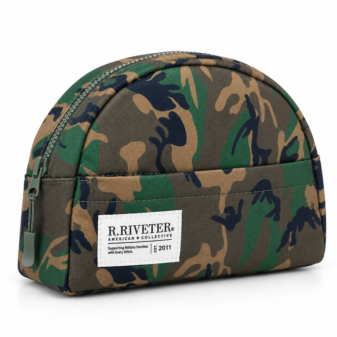 Cosmetic Case | Field Woodland Camo Rugged Nylon