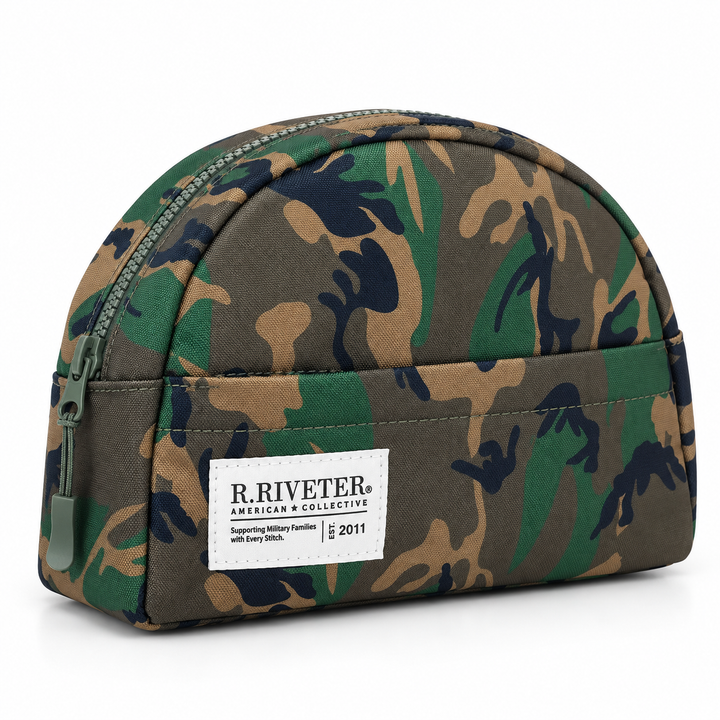Cosmetic Case | Field Woodland Camo Rugged Nylon