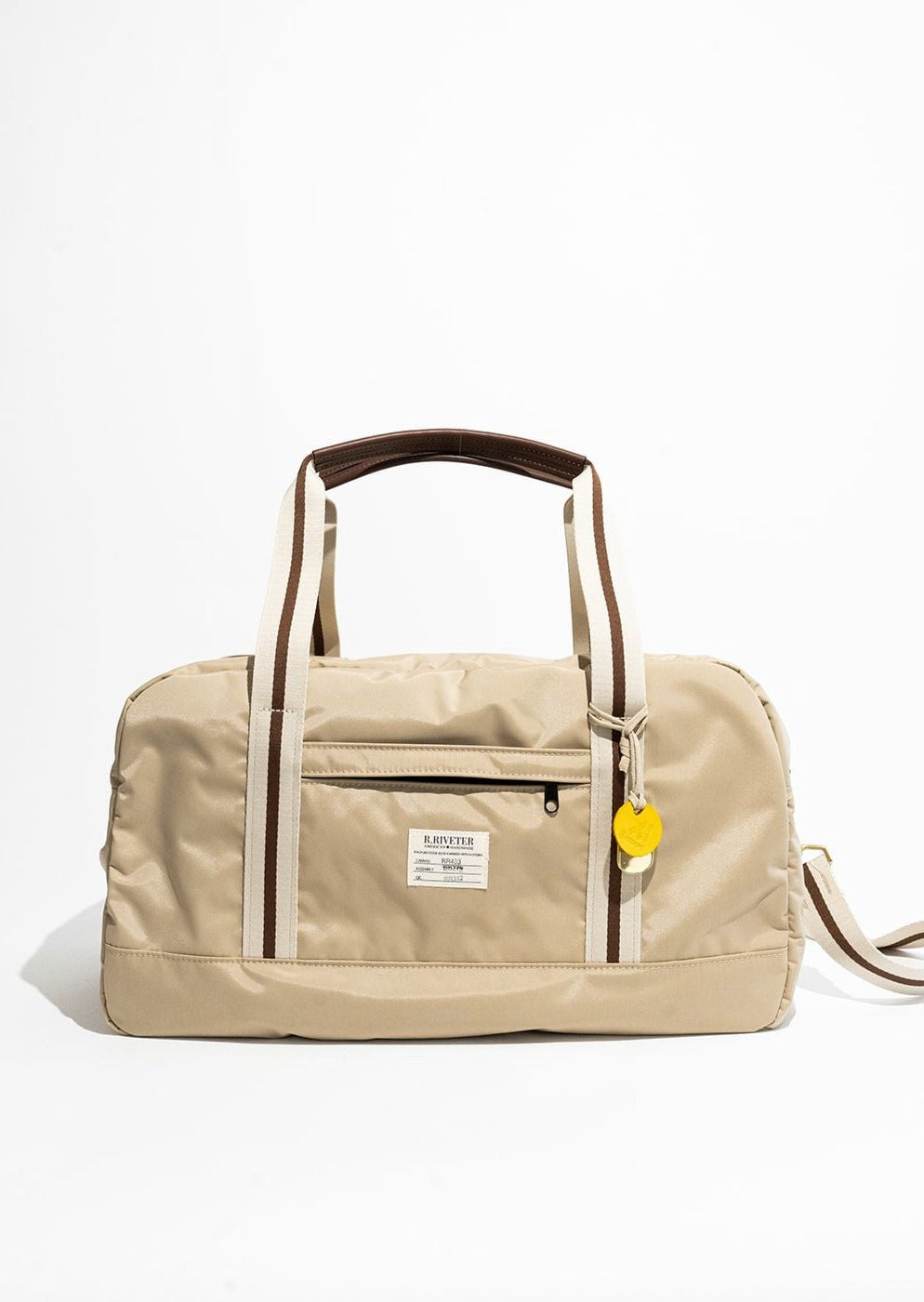 Nellie | Khaki Nylon + Brown Leather