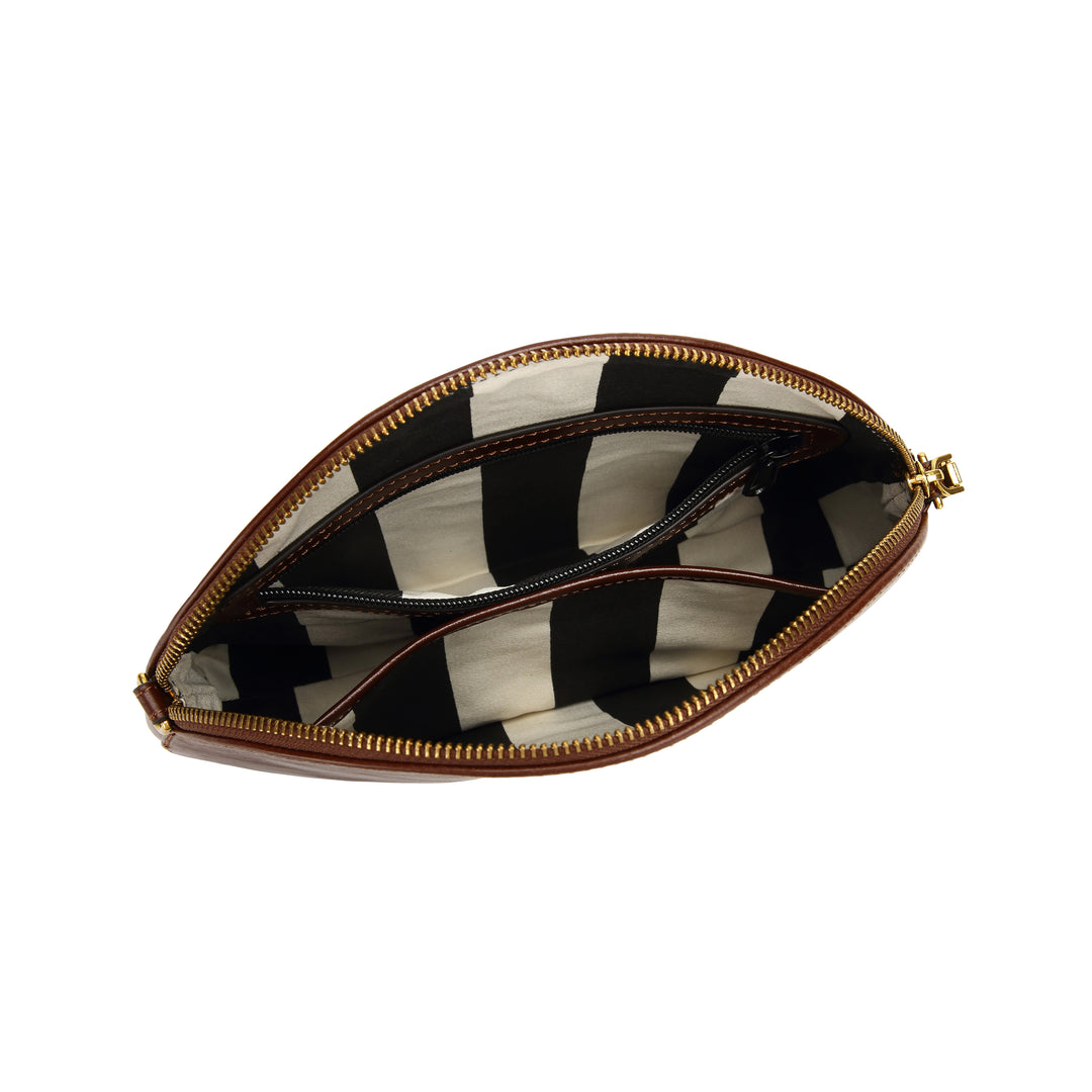 Hopper Crossbody Bag | Chocolate Brown Leather