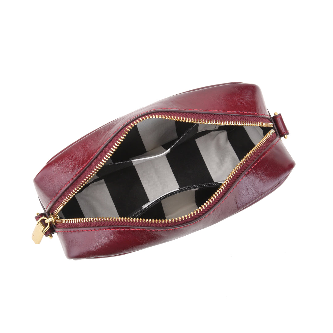 Hopper Crossbody Bag | Cherry Leather
