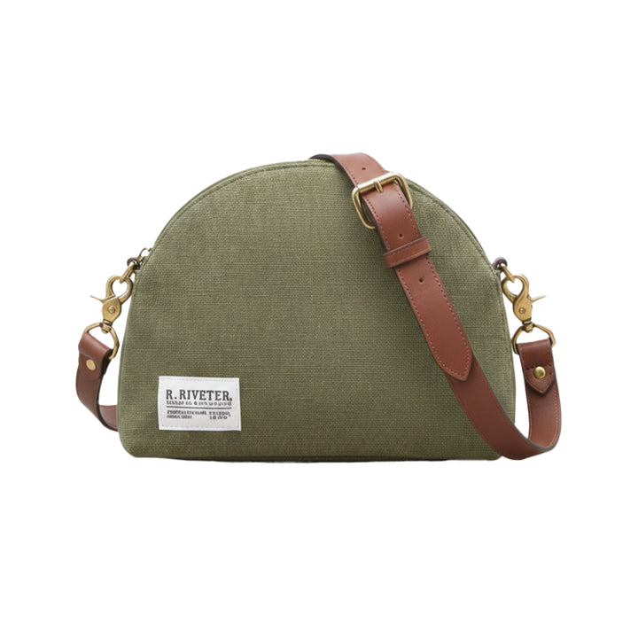 Hopper Crossbody | Fatigue Washed Canvas + Brown