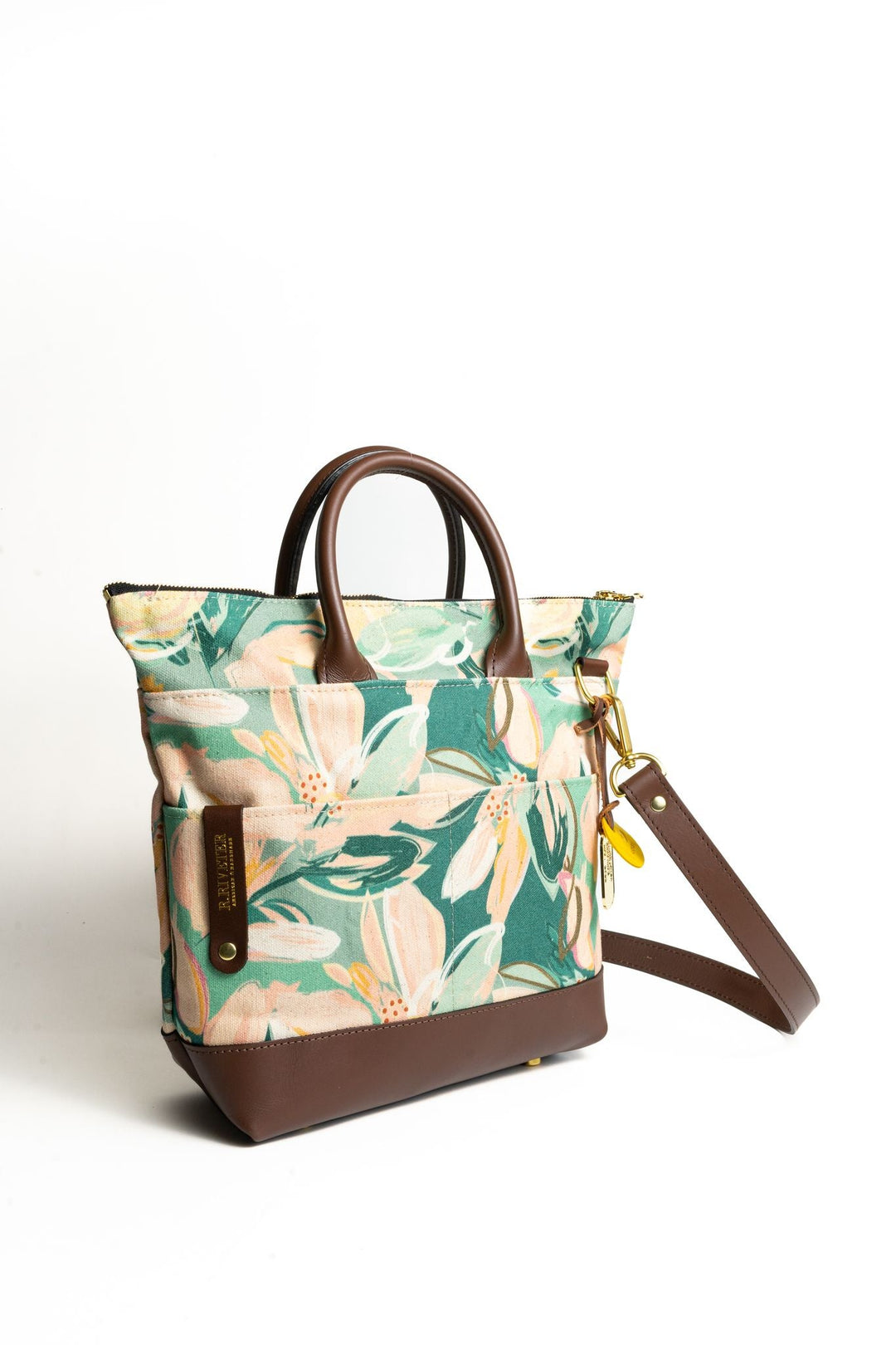 Otto | Taffy Printed Canvas + Brown Leather